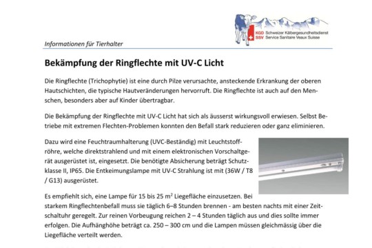 Flechten bekämpfen mit UV C-Lampe